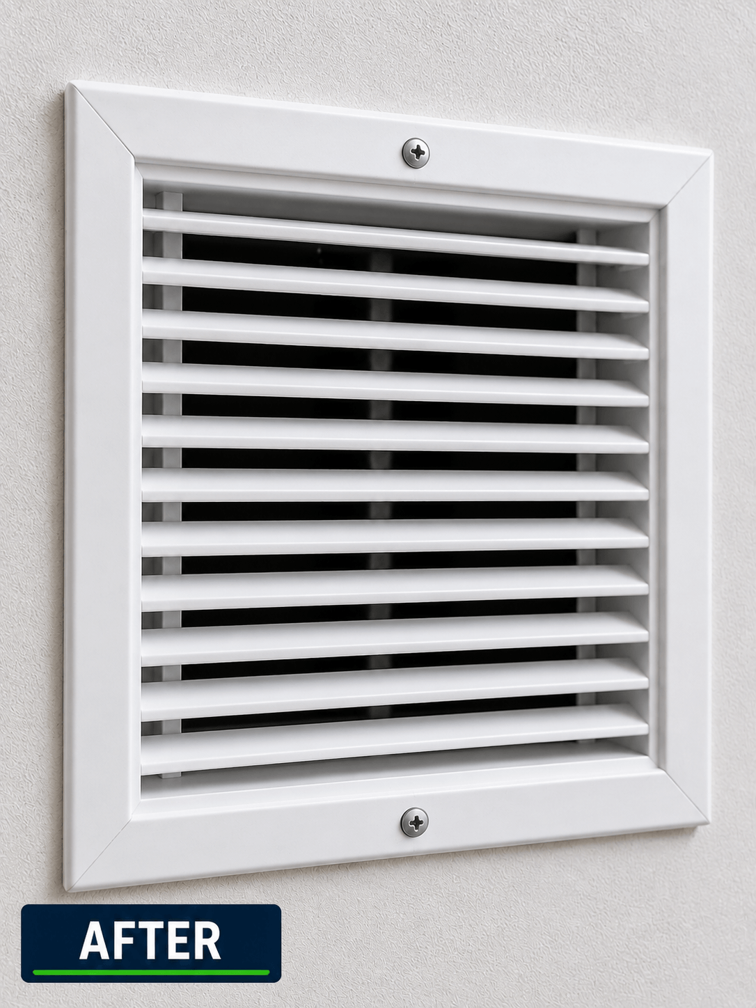 Clean air vent after professional air vent cleaning service
