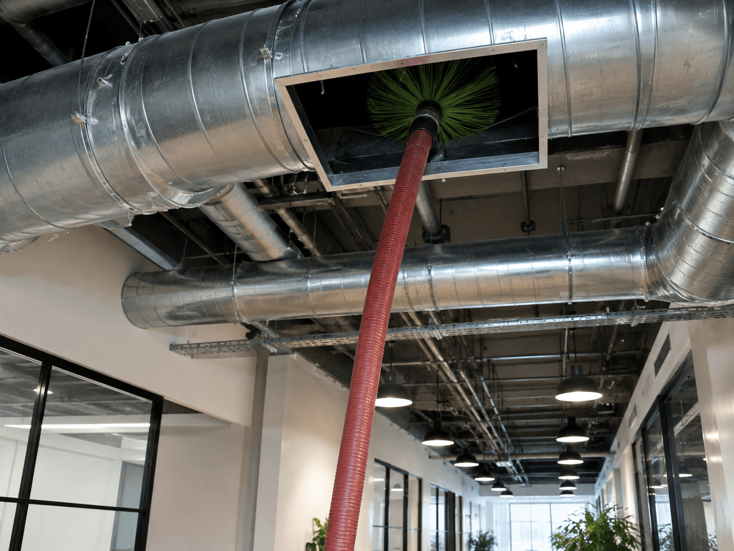 Commercial air duct cleaning pipes only by Kemah Air Duct Cleaning Texas