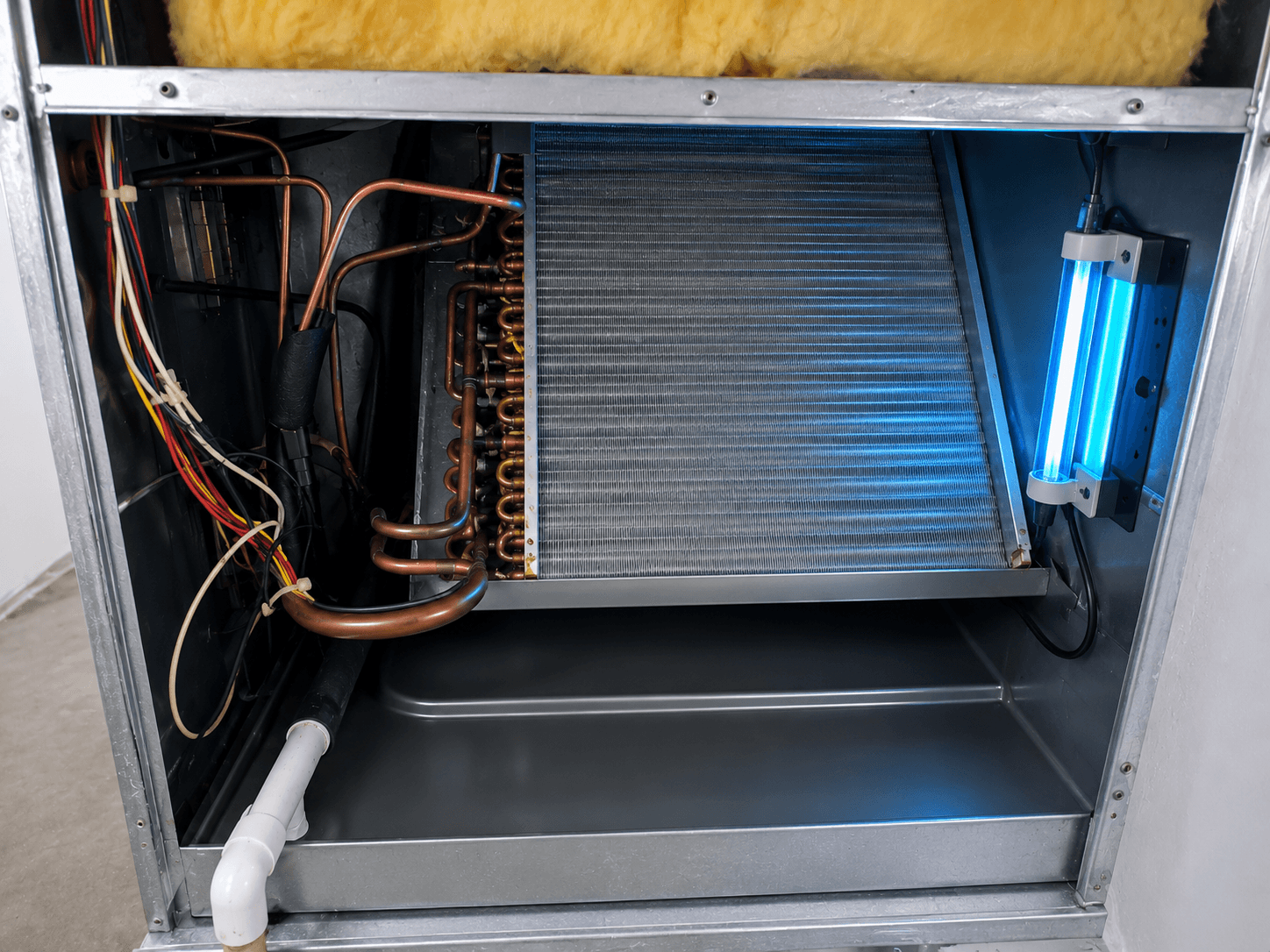 HVAC system after professional UV light installation by Kemah Air Duct Cleaning Texas